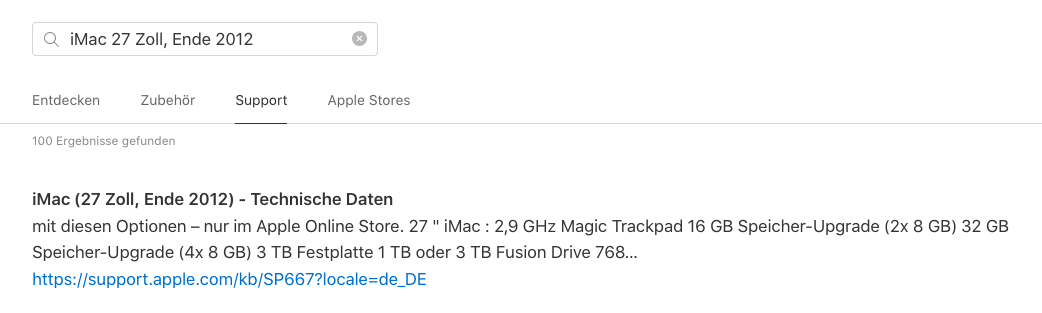 Zweiter Bildschirm: Multi-Display am iMac und MacBook 8 Apple Webseite Modellsuche