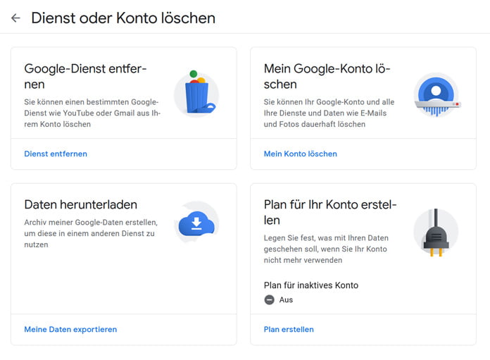 Alte E-Mail-Adressen löschen - G-Mail, Yahoo, AOL und Outlook löschen 15 Google Mail Konto löschen - Alte E-Mail-Adressen löschen