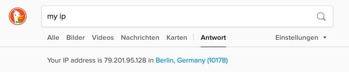 DuckDuckGo - Die 5 besten Tricks für das anonyme Google 13 meine IP