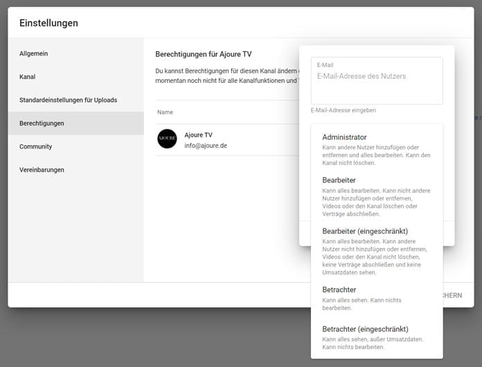 YouTube Studio - 7 essenzielle Analytics für deinen Kanal 15 Kanalberechtigungen