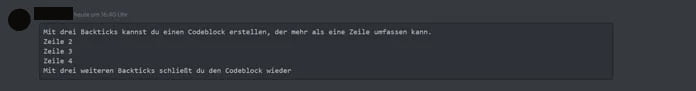 Discord-Tricks Codeblock