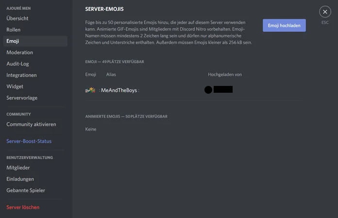 Discord-Tricks Emoji für Server erstellen