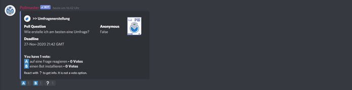 Umfragen in Discord erstellen
