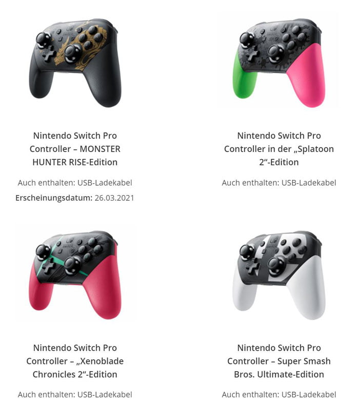 Nintendo Switch Pro Controller Design