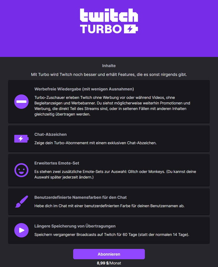 Twitch Turbo
