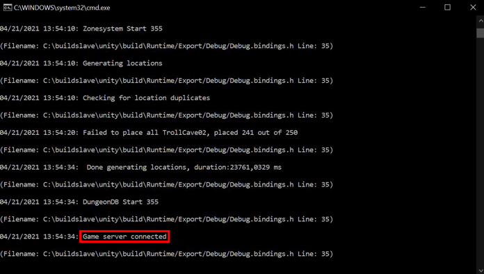 Game Server connected