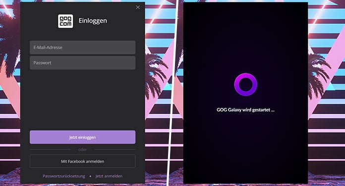 GOG Galaxy 2.0: So richtest du den Game-Launcher richtig ein 9 GOG Galaxy anmelden