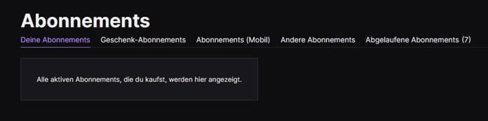 Twitch Abo kündigen