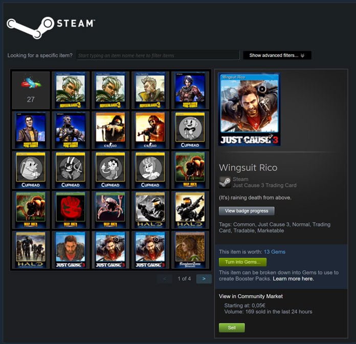 Steam Level erhöhen: Mit diesen 3 Abzeichen ganz schnell dein Steam Level steigern 12 Gems verdienen
