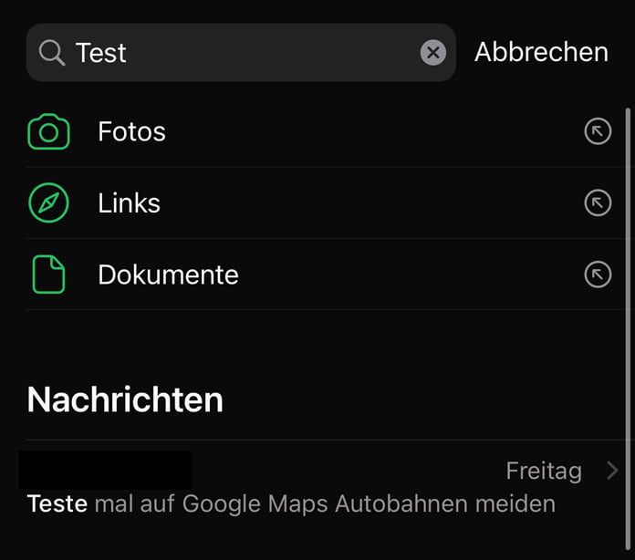WhatsApp-Tricks Suchfunktion