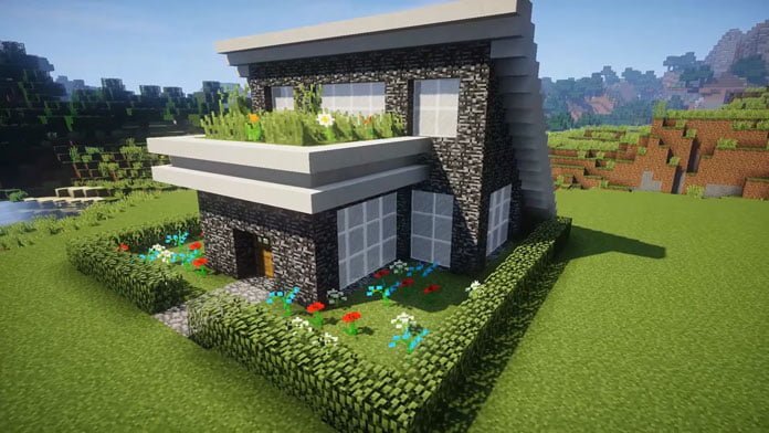 Minecraft Haus Ideen: Von der ersten Holzhütte bis zur Quarz-Villa 19 Modernes Minecraft Haus