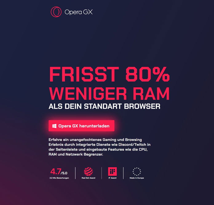 Bester Browser 2024: Das sind die Top 7 16 Opear GX ist auf jeden Fall bester Browser für Gamer